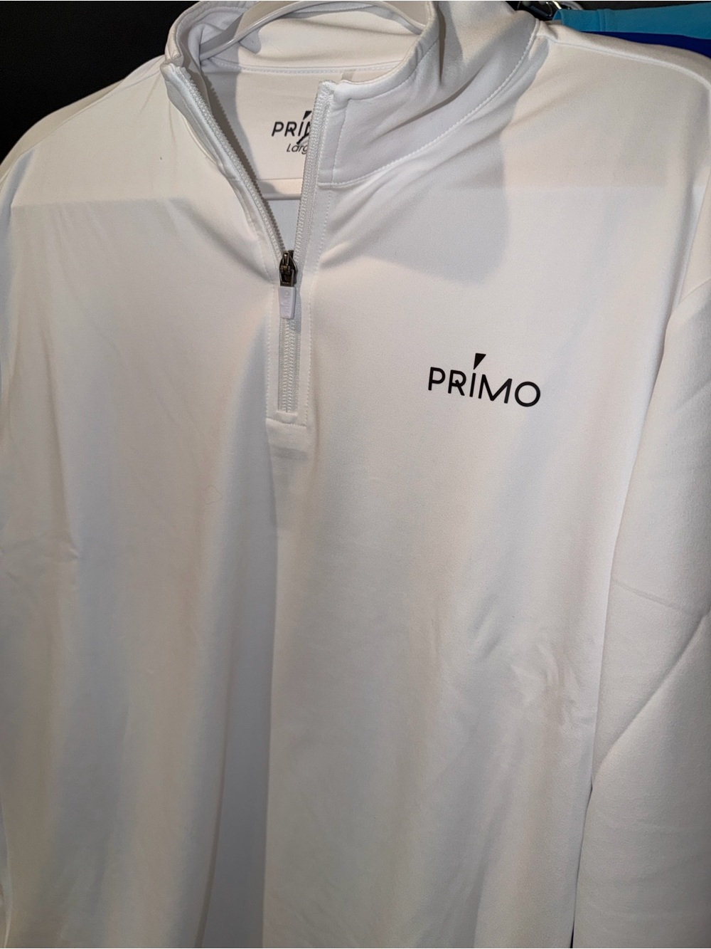 PRIMO CLASSIC QUARTER ZIP-White-Large